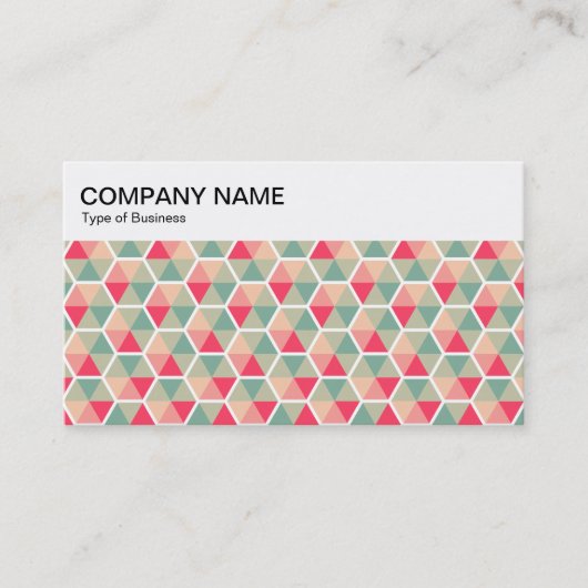 トップパネル – 六角パターン04名刺 名刺 (正面)