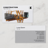 トップパネル-建設-タワークレーン 名刺 (正面/裏面)