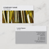 トップパネル – 抽象芸術金ゴールド名刺 名刺 (正面/裏面)