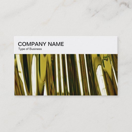 トップパネル – 抽象芸術金ゴールド名刺 名刺 (正面)