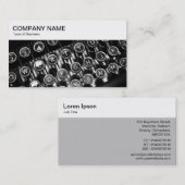 トップパネル – 旧タイプライター名刺 名刺 (正面/裏面)