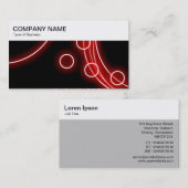 トップパネル – 白熱［赤熱］光を放つCircles名刺 名刺 (正面/裏面)