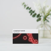 トップパネル – 白熱［赤熱］光を放つCircles名刺 名刺 (スタンド正面)