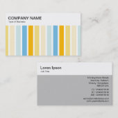 トップパネル – 色ストライプ付き02名刺 名刺 (正面/裏面)