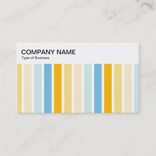 トップパネル – 色ストライプ付き02名刺 名刺 (正面)