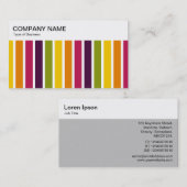 トップパネル – 色ストライプ付き03名刺 名刺 (正面/裏面)