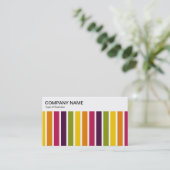 トップパネル – 色ストライプ付き03名刺 名刺 (スタンド正面)