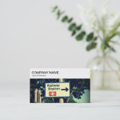 トップパネル – 鉄道駅の看板ビジネスカード 名刺 (スタンド正面)