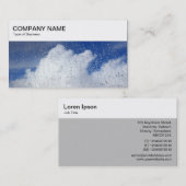トップパネル – 雲の窓に雨のビジネス 名刺 (正面/裏面)
