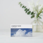 トップパネル – 雲の窓に雨のビジネス 名刺 (スタンド正面)