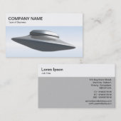 トップパネル – 飛んでいるソーサー名刺 名刺 (正面/裏面)