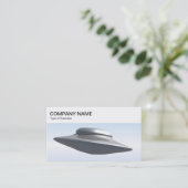 トップパネル – 飛んでいるソーサー名刺 名刺 (スタンド正面)