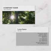トップパネル – Sun 輝く Through Trees Business Car 名刺 (正面/裏面)
