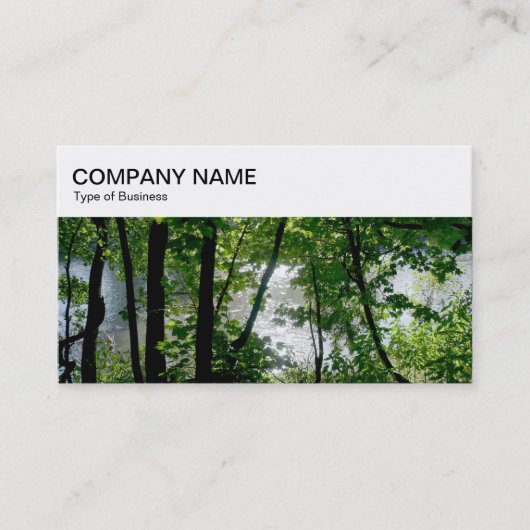 トップパネル – Trees by a River Business Card 名刺 (正面)