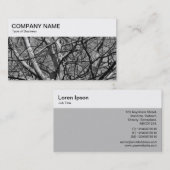 トップパネル – Winter Branches 03 BW Business Card 名刺 (正面/裏面)