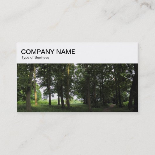 トップパネル – Woodland Business Card 名刺 (正面)