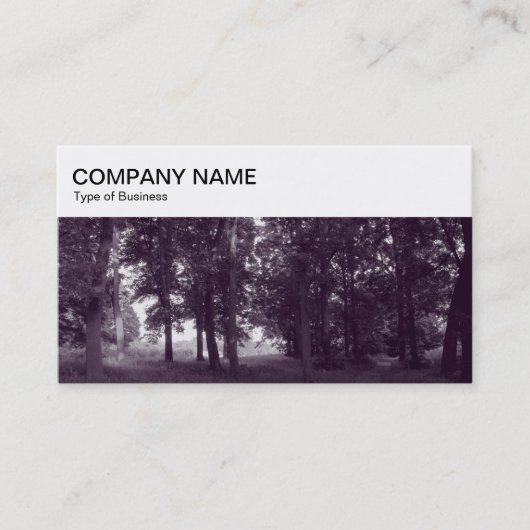 トップパネル – Woodland Business Card 名刺 (正面)