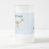 トップパパおもしろい動物 フロストグラスビールジョッキ (中央)