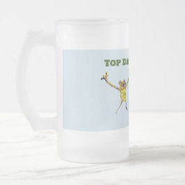 トップパパおもしろい動物 フロストグラスビールジョッキ