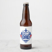 トップパパ飛行機 ビールラベル (正面)
