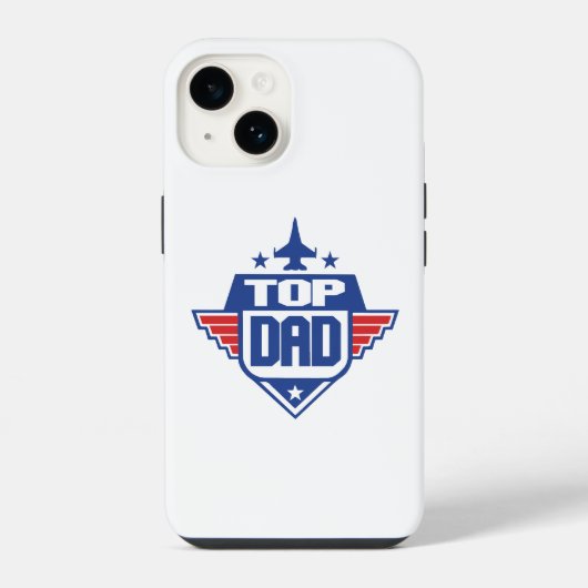 トップパパ飛行機 iPhoneケース (裏面)