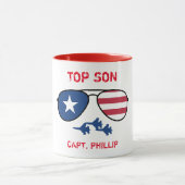 トップパーソン米国空軍戦闘機ジェットコーヒーマグ マグカップ (中央)