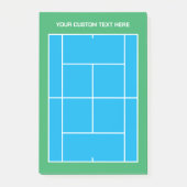 トップビューテニスコートのレイアウトレッスンのメモ ポストイット (正面)