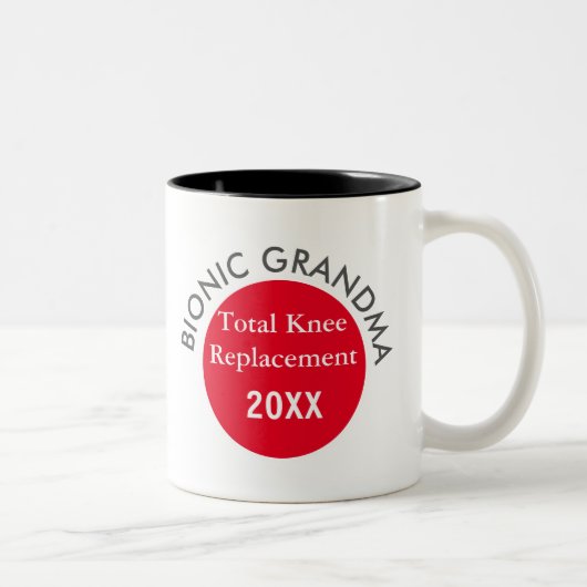 トップピック!バイオニックおばあちゃん(膝置換)マグカップ ツートーンマグカップ (右)