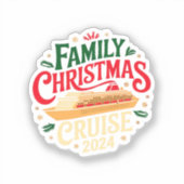 トップファミリークリスマスクルーズ2024忘れられない シール (正面)