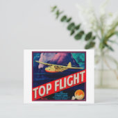 トップフライトオレンジ色のラベルのトスチン(CA) ポストカード (スタンド正面)