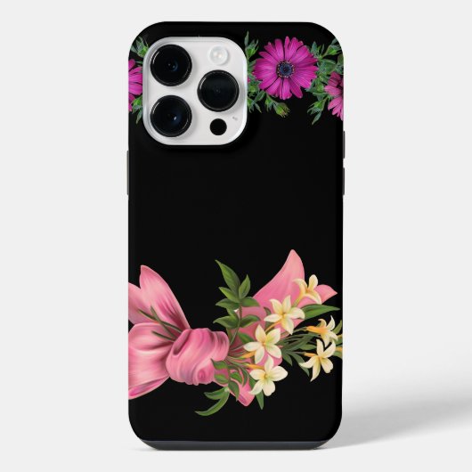 トップブラックカラー iPhoneケース (裏面)