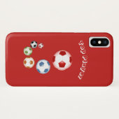トッププレーヤー サッカーボール Case-Mate iPhoneケース (裏面(横))