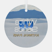 トップホワイトサンズガラスオーナメント ガラスオーナメント (裏面)