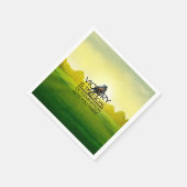 トップホースレースビクトリーゴール スタンダードカクテルナプキン (角)