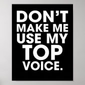 トップボイスを使用しないゲイ ポスター (正面)