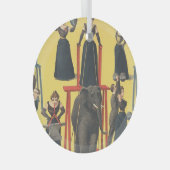 トップボディビルガールグラスオーナメント ガラスオーナメント (正面右)