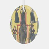 トップボディビルガールグラスオーナメント ガラスオーナメント (正面左)