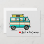 トップポップ・アートのバンキャンパー ポストカード (正面/裏面)