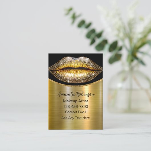 トップメイクアップアーティストを超えた華やかな上品さ 名刺 (スタンド正面)