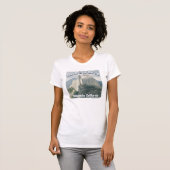 トップレディースのTシャツに着た Tシャツ (正面フル)