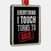 トップ不動産仲介業者クリスマスオーナメント メタルオーナメント (右)