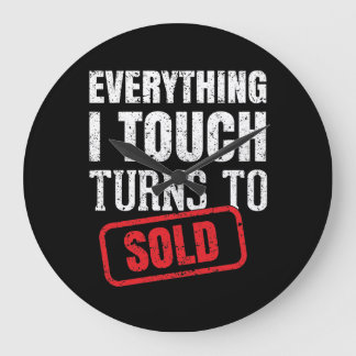 トップ不動産仲介業者 ラージ壁時計