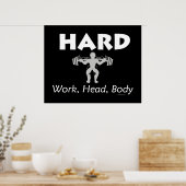 トップ懸命ワークヘッド体 ポスター (キッチン)