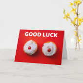 トップ手術で幸運を祈る カード (黄色い花)