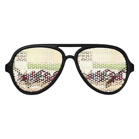 トップ競馬が私の人生 アビエーターサングラス (正面)