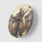 トップ競馬 ラウンド壁時計 (傾斜)