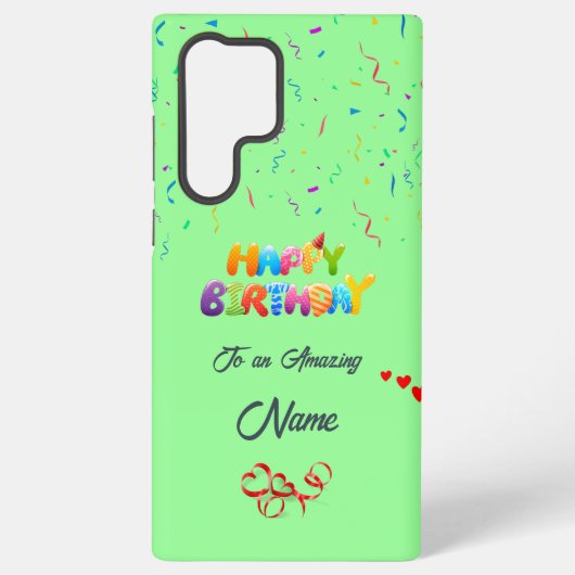 トップ誕生日サムスンギャラクシーS22ウルトラケース SAMSUNG GALAXYケース (裏面)