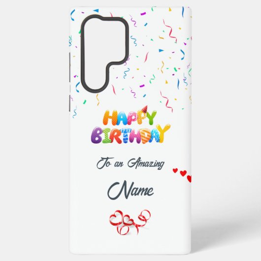 トップ誕生日サムスンギャラクシーS22ウルトラケース SAMSUNG GALAXYケース (裏面)