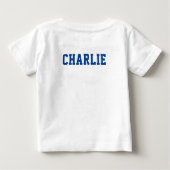 トップ1アビエーターメガネファースト誕生日シャツ ベビーTシャツ (裏面)