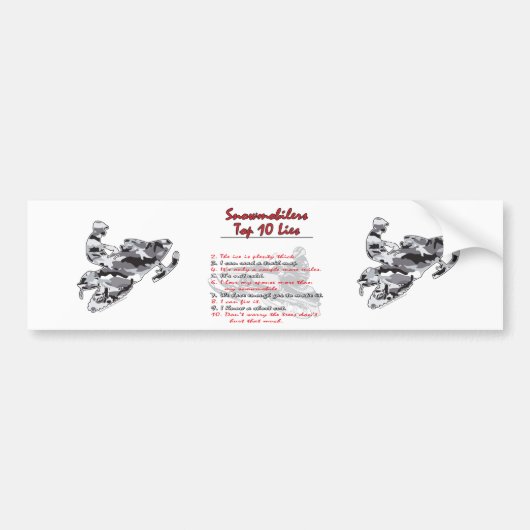 トップ10オンブラック – png バンパーステッカー (正面)